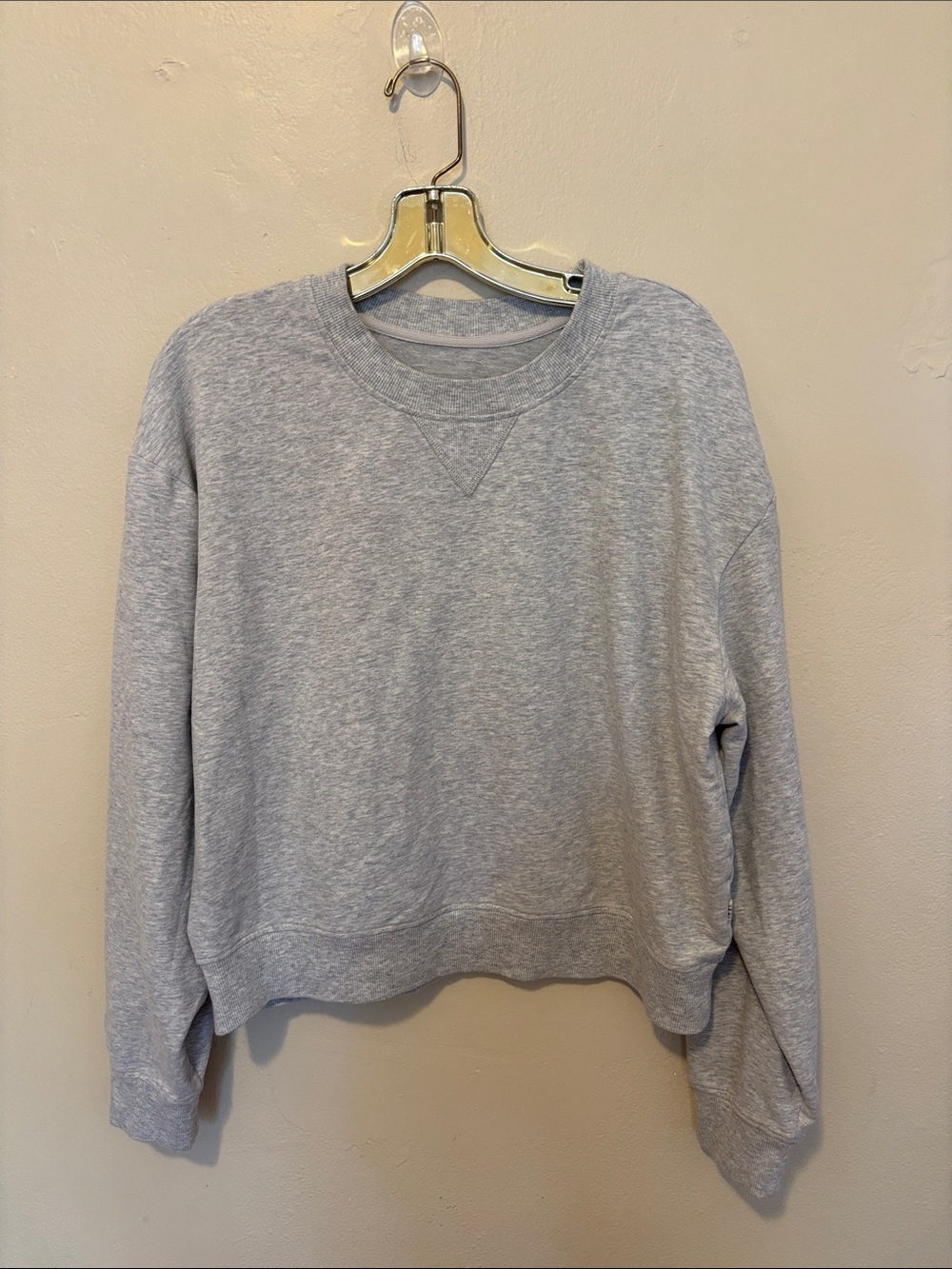 UGG Light Gray Cropped Crewneck Sweatshirt